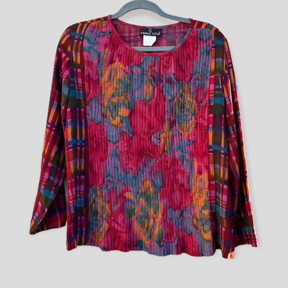 Carole Little Tops - Carole Little Pleated Blouse